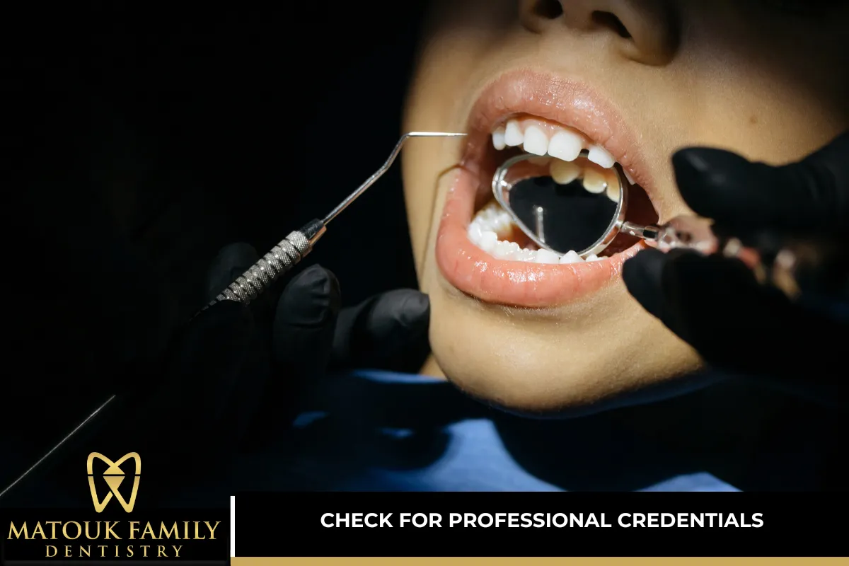 Check for Professional Credentials