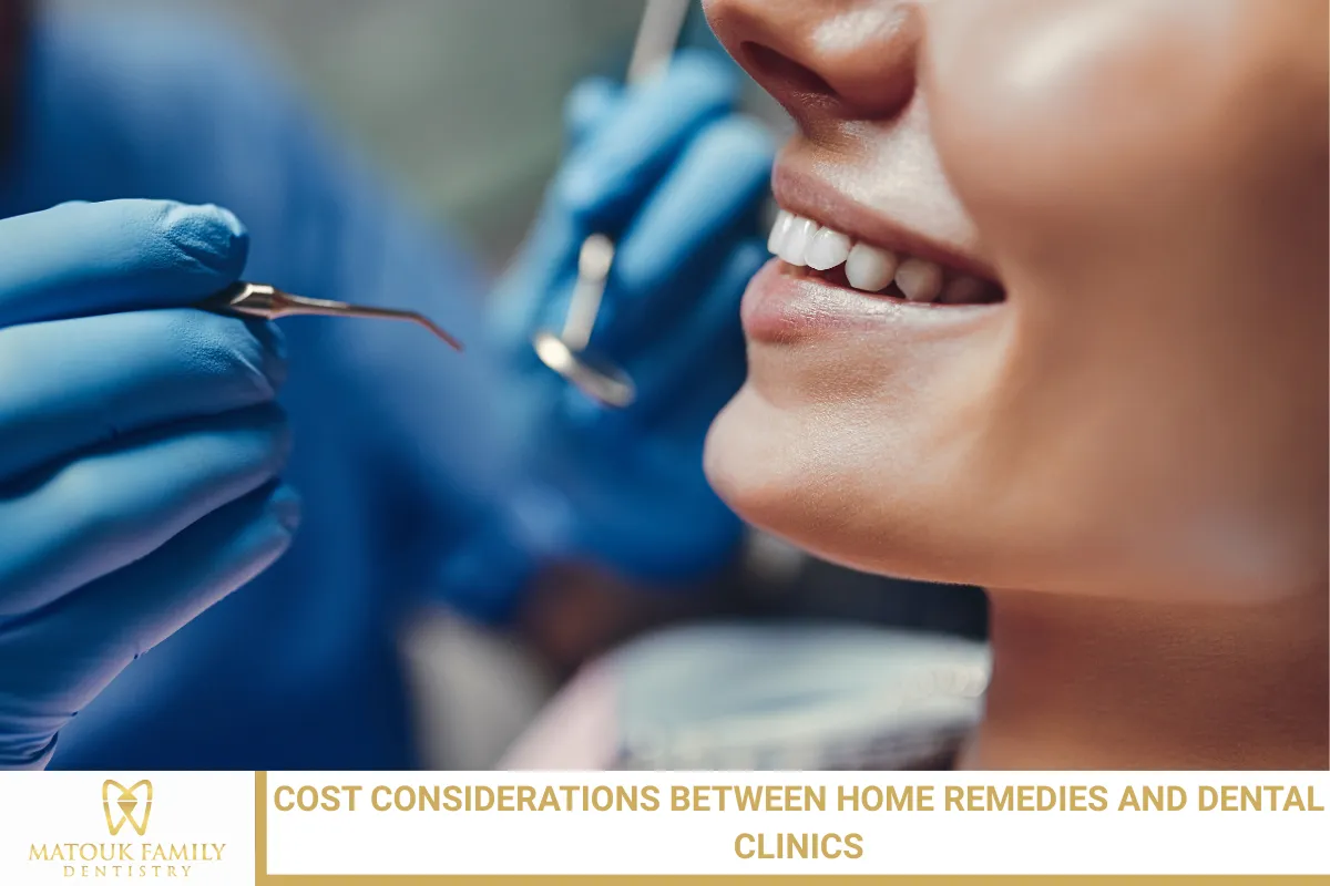 Cost Considerations Between Home Remedies and Dental Clinics